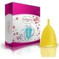 thumbnail image 5 of Blossom Menstrual Cup, Reusable Silicone Cup (Large Yellow), 5 of 5
