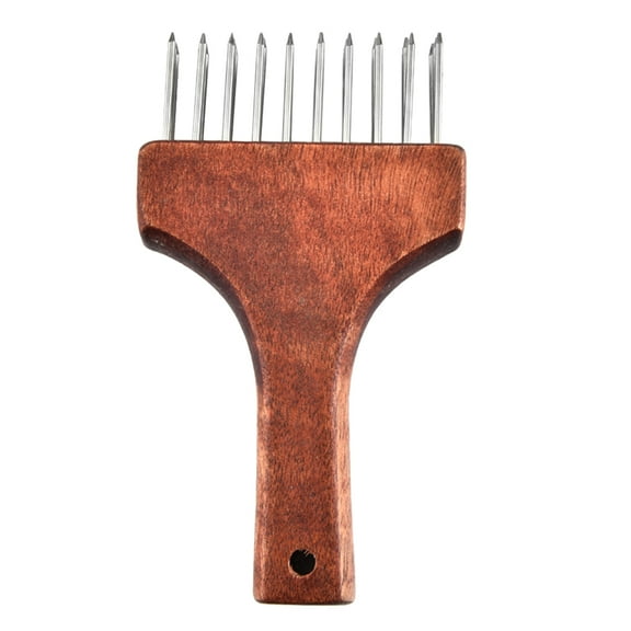 CowanMic Meat Tenderizer Needle, Red Plastic with Non-Slip Grip, 1 Piece, 17.3X9.8X3CM