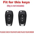 thumbnail image 2 of Key Fob Cover Compatible with Chevrolet Cruze Trax Spark Sonic 2011-2022 3 Button Keychain Case Holder Protector,Short Keychain-red, 2 of 7