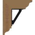 thumbnail image 3 of 3 1/2"W x 13 1/2"D x 16"H Traditional Traditional Ironcrest Smooth Bracket, Western Red Cedar (2"W x 5 1/2"D x 8"H Iron Bracket), 3 of 5