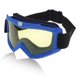 thumbnail image 1 of Gafas de montar para motocicleta Unique Bargains 1 Pc Gafas de sol de ciclismo con lente amarilla y marco azul, 1 of 6