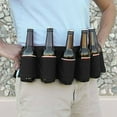 thumbnail image 6 of Beer Belt, Beer Belt Bottle Holders with Adjustable Waist Strap, Beers Belts Holster Accessories for Men Women, 6 Cans Beer Can Holder for Picnic Party, Barbeque,Camping, Outdoor Sports Hiking, 6 of 7