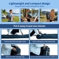 thumbnail image 4 of QEZER Sleeping Bag for Adults, Water-Resistant Lightweight Camping Bag, 36°F-61°F, Hollow Fiber Fill, Full-Length Zipper, Machine Washable, Compression Sack, 86.6 x 31.5 in for Backpacking & Outdoor, 4 of 9