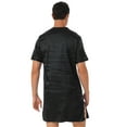 thumbnail image 2 of iEFiEL Mens Satin Nightgown V Neck Short Sleeve Sleepwear Homewear, 2 of 7