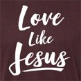 thumbnail image 5 of Wild Bobby Love Like Jesus Inspirational/Christian Men Premium Tri Blend Tee, Cardinal, Small, 5 of 5