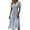Light Blue, variant on Summer Dresses for Women 2026 Wrap V Neck Sundress Short Sleeve Vacation Beach Dress Elastic High Waist A-Line Casual Party Work Dress