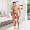 thumbnail image 7 of Traditional Chinese Patterns Men's Lightweight Pajama Bottoms Stretch Elastic Waist Side Pockets Spring Fall, 7 of 7
