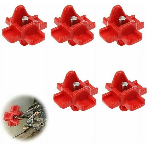 Bebedero para pollos, bebedero de pezón para aves de corral, bebederos de plástico para pollos, bebedero automático para pollos, bebedero automático de pezón para pollos con montaje lateral