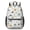 Dinosaur and Speech, variant on Dinosaur and Speech Bubble White 17" School Backpacks for Teens,Waterproof Oxford Fabric,S-Shape Padded Straps for School,Travel,Hiking,Camping