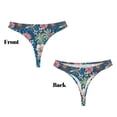 thumbnail image 3 of Fotbe Colorful Flowers Tanga Sin Costuras para Mujer con Estampado – Panties Invisibles, Transpirables y Cómodos para Uso Diario-4X-Large, 3 of 6