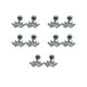 thumbnail image 2 of Qarigey 5 piezas de aretes de circón para niñas hermosas, accesorio de moda, aretes pequeños, regalo de festival, vestido femenino, adorno blanco S Ropa, zapatos y accesorios Miscelánea Negro XS Qarigey AP009683-13B, 2 of 6