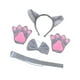 thumbnail image 5 of Accesorios para disfraz de lobo para niños, diadema con orejas de Halloween, patas, pajarita y cola sin falda, 5 of 9