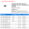 thumbnail image 2 of Automatic Transmission Rear Seal - Compatible with 1994 - 2000 Dodge Ram 2500 RWD 1995 1996 1997 1998 1999, 2 of 2