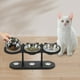 thumbnail image 4 of Comedero Elevado Para Gatos Y Perros Con Soporte Negro Soporte Para Comedero Elevado Para Perros Con Inclinación De 15° Juego De Comederos Para Mascotas De Acero Inoxidable Con Altura Ajustable, 4 of 6