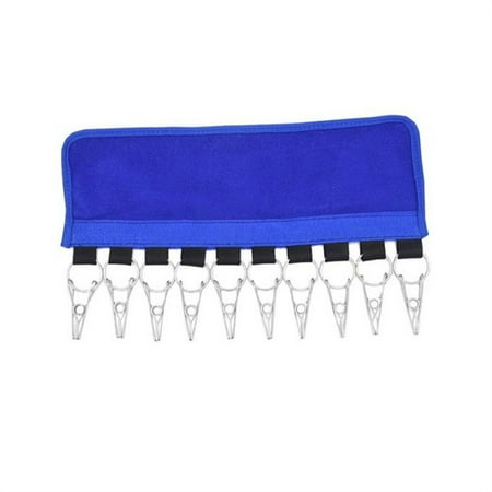 

wendunide home textiles Closet Hat Organizer Hanger 10 Baseball Cap Holder Cleaner Keep Tidy Rack Blue