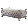 thumbnail image 2 of ACME Picardy Bench, Fabric & Antique Pearl, 2 of 4