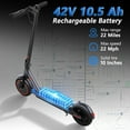 V1 SPRO Electric Scooter, 500W 42V 10.5AH, 10” Solid Tires, Max 22MPH