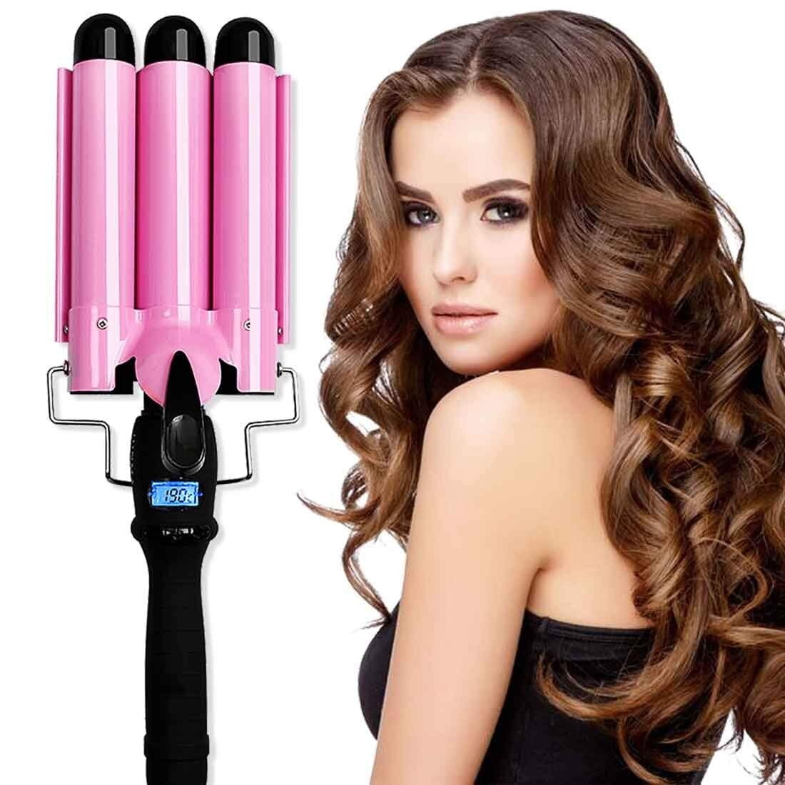 beach waves with 1 inch curling iron