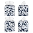 thumbnail image 2 of Lsque Hawaiian Style Printed Tissue Box Cover Holder, Facial Paper Organizer Dispenser,Square with Bottom Belt, PVC Leather Decorative Organizer, 2 of 8