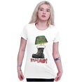 thumbnail image 4 of Funny Merry Christmas Its A Lamp Womens Slim Fit Graphic Tee Brisco Brands S, 4 of 5