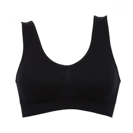 

sports bras for women padded essential Women s Support Racerback Seamless Side Buckle Sports Bras Yoga Lingerie Underwear Without Steel Rings Yoga Vest Workout Gym Activewear Bra black