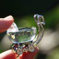 thumbnail image 3 of Estatua decorativa de cochecito de cristal, cochecito de bebé de cristal, 3 of 7