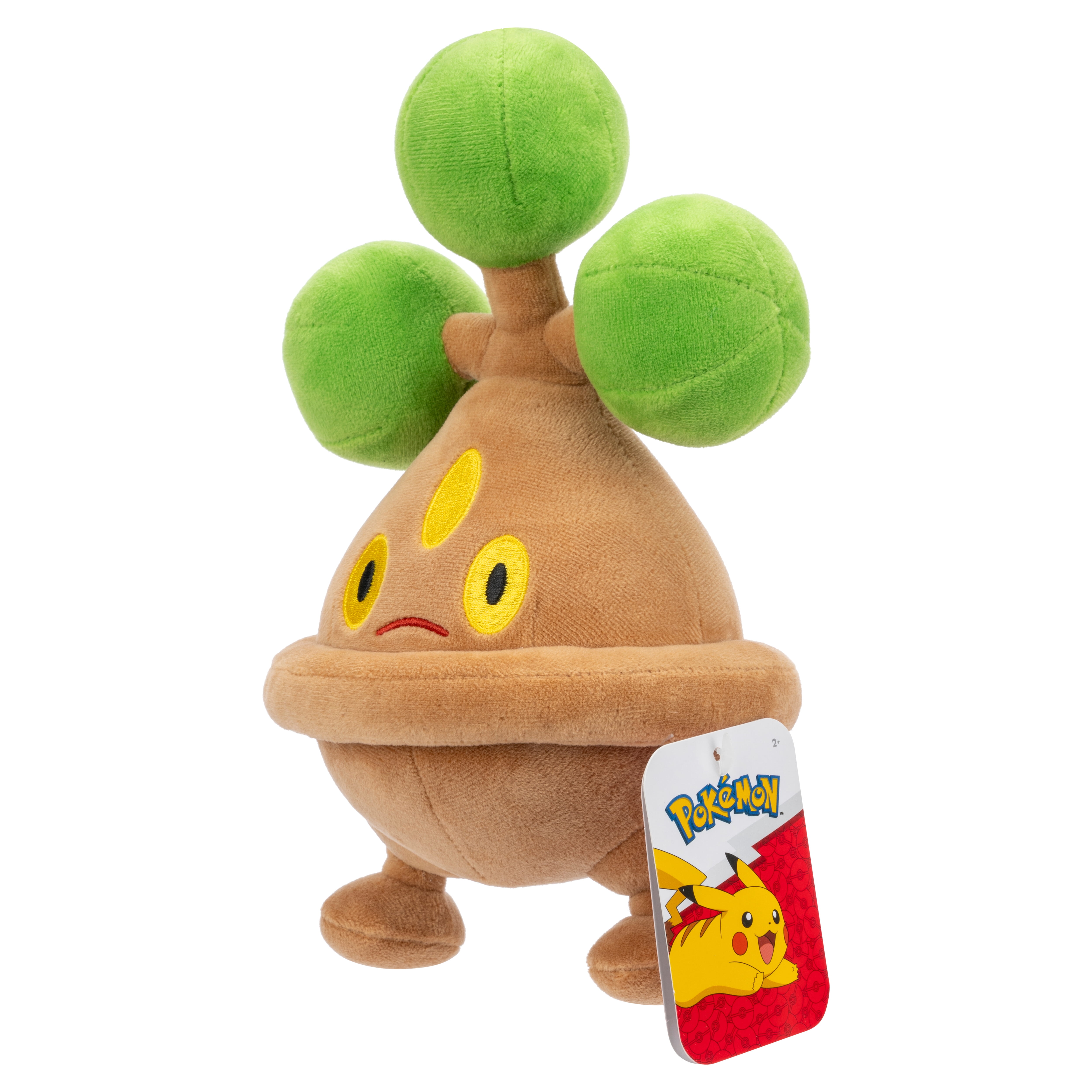 Pokemon Bonsly Plush - 8-Inch Soft Stuffed Toy with Detailed Design