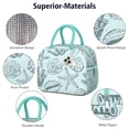 thumbnail image 4 of Lunch Bag Lunch Box for Women Reusable Insulated Lunch Bags,Water-Resistant Shells Coral and Starfish Cooler Lunch Tote Bag, Large Capacity for Work Travel Picnic, 4 of 6