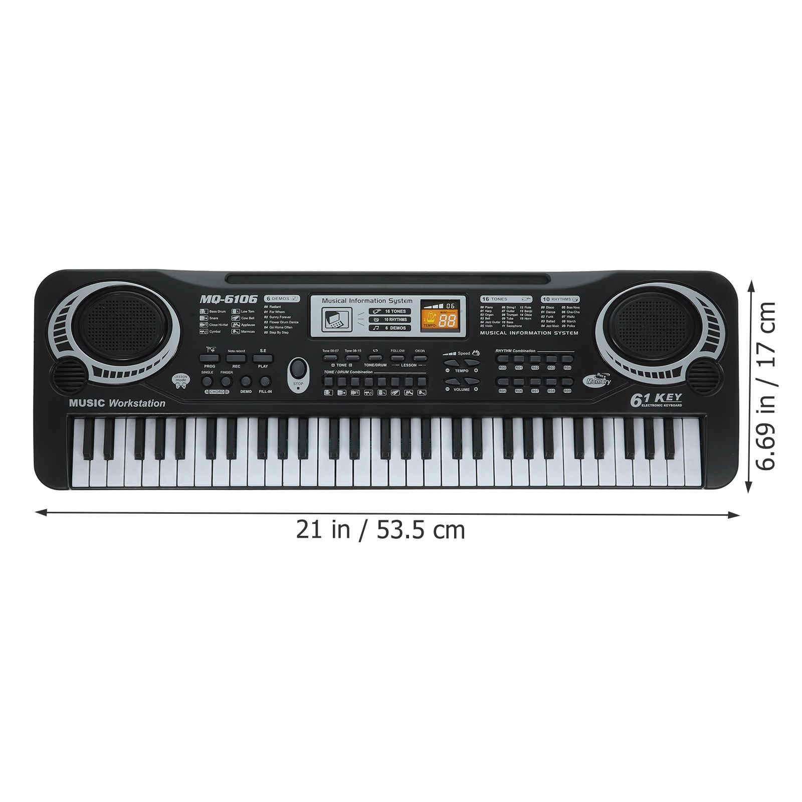 Keyboard Piano Digital Electric Piano Portable Electronic Music Keyboard 61 key Toy for Beginner