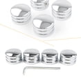 thumbnail image 4 of NS Aluminum Chrome Bolt Covers Head Bolt Toppers Caps Nut Cover for HARLEY-DAVIDSON all Twin Cam models 1999-Later, Big Twin 1340 Evo Models 1985-1999, Sportster models 1986-Later, 4 of 5