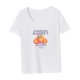 thumbnail image 4 of Camiseta para mujer verano simple clásico elegante ropa transpirable cuello redondo camiseta S, 4 of 7