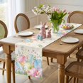 thumbnail image 4 of Easter Eggs Table Runner 72 Inches Long for Kitchen Dining, Spring Daisy Eucalyptus Leaves Vintage Dresser Scarf Farmhouse, Dining Table Decorations for Wedding/Parties, 14 x 72 In, 4 of 8