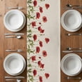 thumbnail image 6 of Spring Floral Table Runner - 72 Inch Long, Kitchen Dining Table Runner Dresser Scarves, Vintage Botanical Summer Farmhouse Decor for Coffee Tables Wedding Party Banquet, 6 of 8