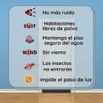 thumbnail image 3 of Burlete aislante del frío para puertas - Burlete de estanqueidad - Burlete para puertas de entrada - Burlete adhesivo aislante acústico - Contra la luz, el aire, el ruido, los insectos, 3 of 5