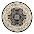 thumbnail image 3 of Unique Loom Narenj Collection Area Rug - Brighton (5' 1" Round Navy Blue/Beige), 3 of 7