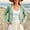 #0539-Green, variant on Women's Long Sleeve Button Down Plain Crew Neck Classic Sweater Knit Cardigan for Wear Everyday
