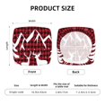 thumbnail image 6 of Uemuo Christmas Buffalo Plaid Pattern Waterproof Square Couch Cushion Covers, Magic Sofa Covers Washable, Stretch Sofa Seat Cushion Slipcovers, 6 of 9