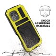 thumbnail image 4 of Funda Lunivop para iPhone 16, 6.1 pulgadas, resistente, de metal militar, color amarillo, 4 of 6