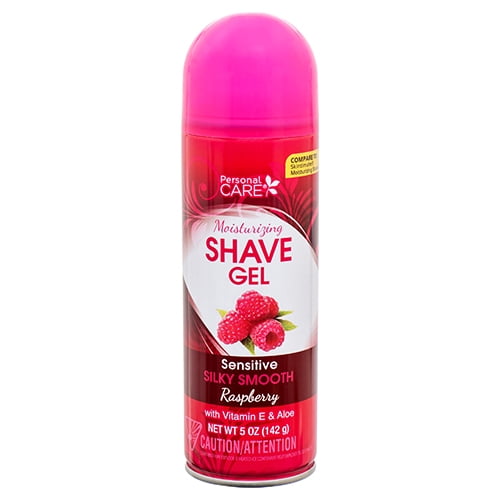 Personal Care Moisturizing Raspberry Shave Gel. With Vitamin-E and Aloe Vera. 5 Oz