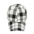 thumbnail image 3 of Baseball Cap Fashion Men Women British Plaid Printed Baseball Caps Duck Tongue Caps Sun Hats Baseball Hat White One Size, 3 of 5