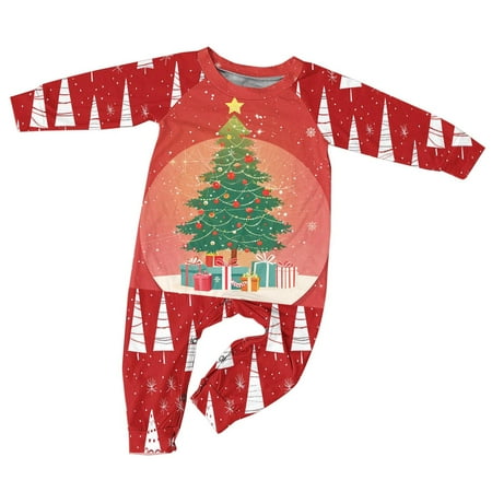 

Matching Family Christmas Pajamas 0-3 Months Pajama Set Deals under 5.00 Parent Child Outfit Christmas Print Set Home Wear Pajamas Long Sleeve Pants Two-Piece Set Baby Style Fall Pajamas H865