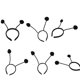 thumbnail image 1 of 6 paquetes de diademas de negra con , diademas para el cabello, aro para cabeza para bebés, mujeres, hombres, favores de CUTICAT Diadema de abeja para niños, 1 of 8