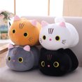 thumbnail image 4 of MeetYTOYS Cat Plush Toy Pillow, Soft Cute Doll Cat Pillow, Stuffed Animal for Kids, Baby Toys Cat Shape Design Sofa Pillow Decoration Doll 25cm/9.85'', 4 of 7