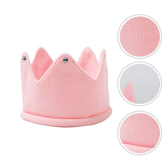 LOLIPPYY Baby Girl Hats Crown Headband Pink 1Pack Ear Protection for Babies Winter Wear