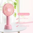 thumbnail image 1 of Ventilador de mano portátil 1200mAh Ventilador pequeño para acampar Senderismo Pesca (Rosa), 1 of 5
