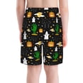 thumbnail image 3 of Cauagu Halloween Print Swim Trunks for Men,Youth Boys Swim Shorts Compression Liner Beach Shorts Boys' Swimming Shorts 7-20 Years Bathing Suit-Large, 3 of 7