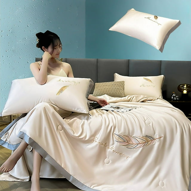 Matoen Solid Color Pillowcase Polyester Sleep Pillowcase Good for Sleeping Soft and Breathable Sleep Cooler Pillowcase 5 Colors 18.90x29.13 Inch 2pcs