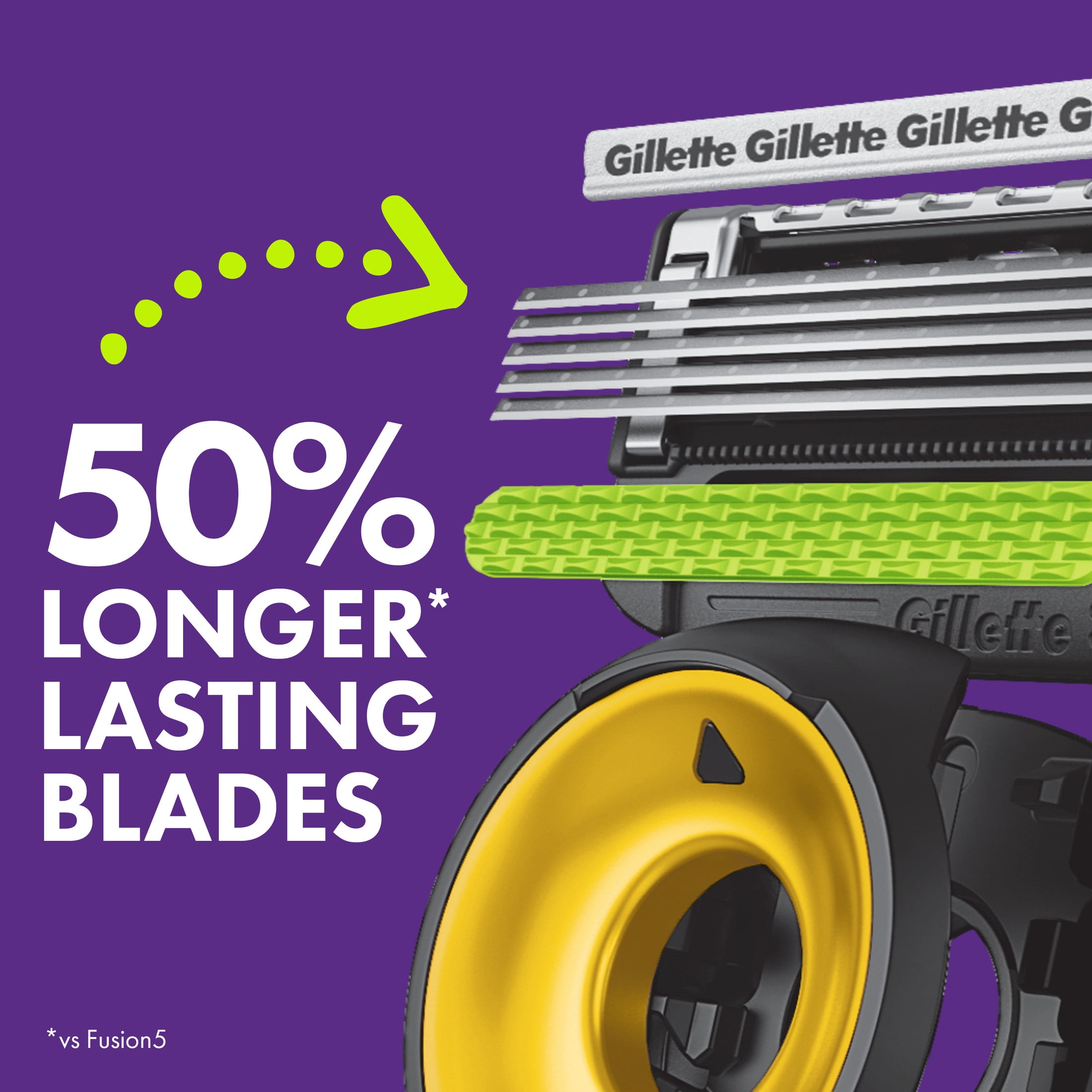 Gillette Labs Official Vikings Licensed Razor for Men, Perfect for Game Day Grooming, Gillette Labs with Exfoliating Bar, 1 Handle, 4 Blade Refills, with Magnetic Stand