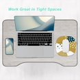 thumbnail image 4 of ERDS-Small Mouse Pad 6.6 Inch, Takes up Wrist and Mouse Space, Waterproof Compact Mini Mouse Mat for Laptop Computer Wireless Mouse Keyboard Home Office Travel,Yellow White, 4 of 4