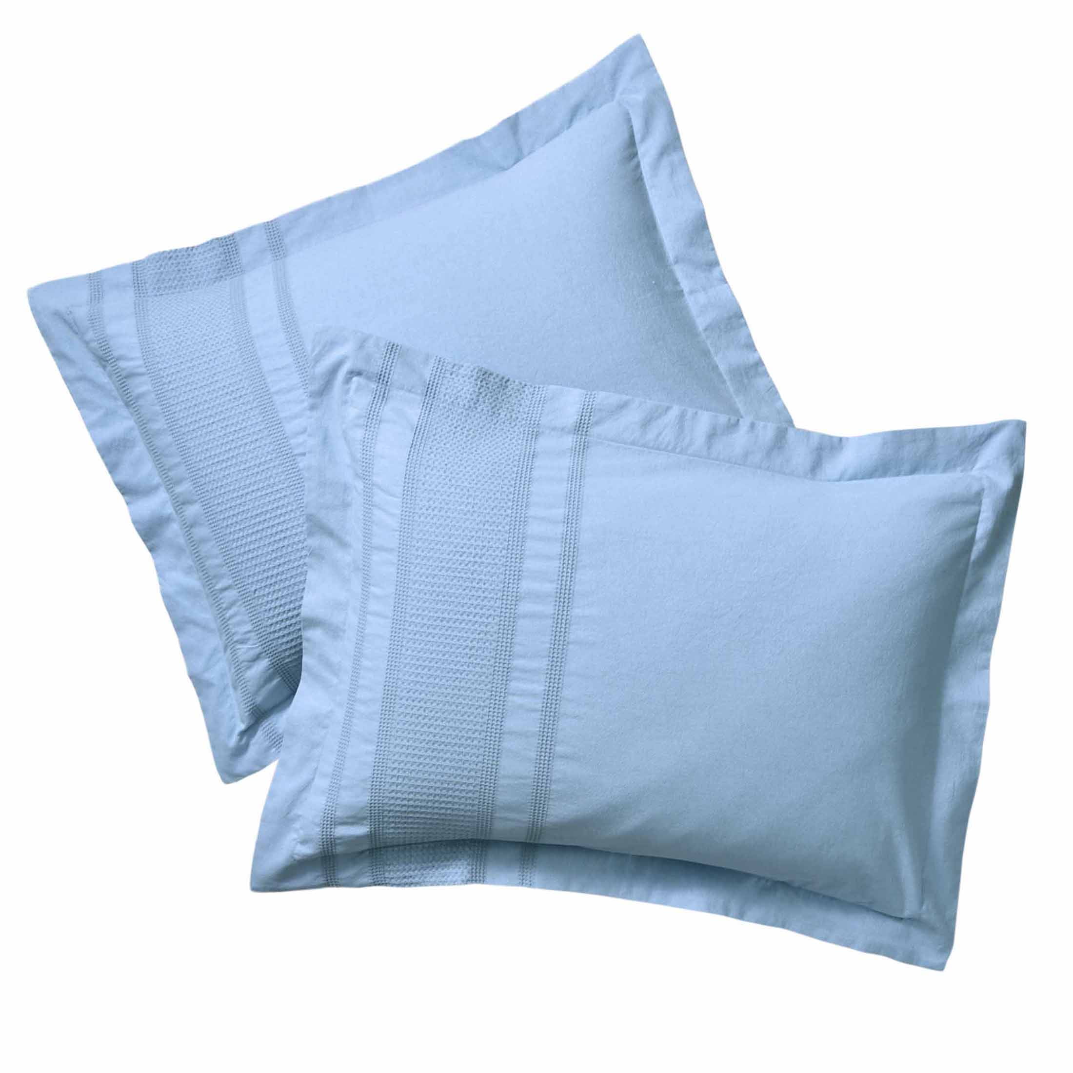 Better Homes & Gardens 3-Piece Blue Waffle Stripe Comforter Set, Adult King
